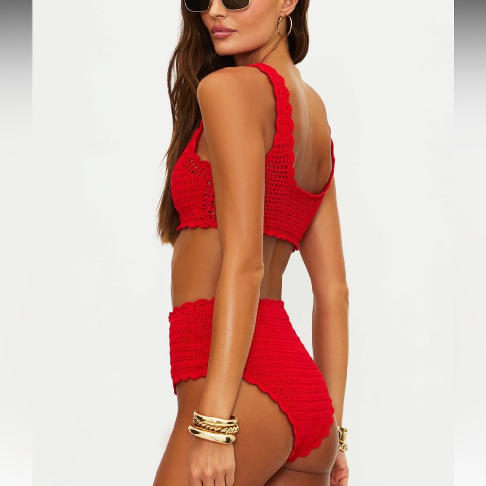 Beach Riot Andy crochet top and Kirby bottom size S - Picture 3 of 5